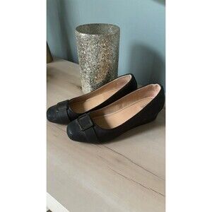 Abella Costine Black Wedge Heels Size‎ 10